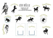 ITH Stickserie - Equidenpass Hülle 